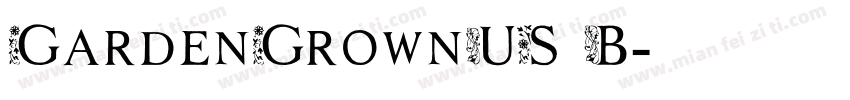 GardenGrownUS B字体转换